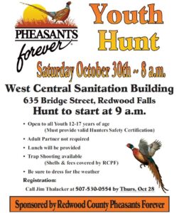 2021 Redwood County Pheasants Forever Youth Hunt